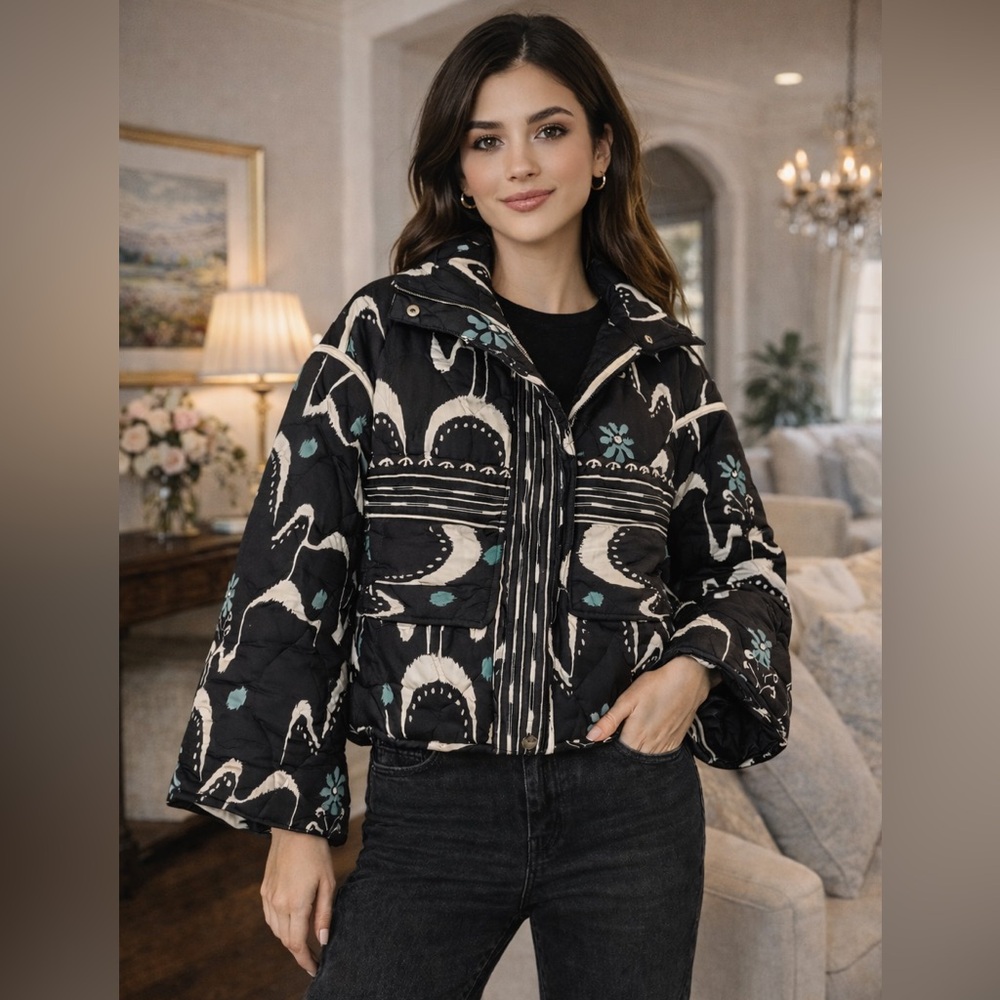 Omika Karima Jacket Samira Smokestack Quilted XS NEW